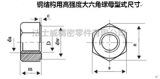 GB/T123091 10.9級鋼結構外六角螺母尺寸規格2.jpg